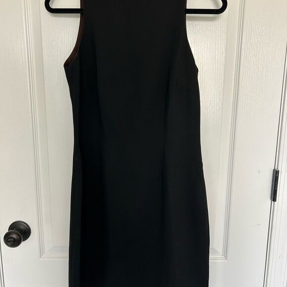 Lauvante’ Italy Women’s Classic Black Sleeveless Zip Up Lined Dress Size 6 - Picture 4 of 12